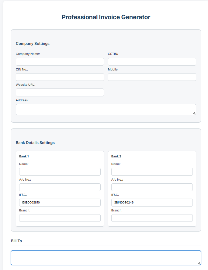 Invoice Generator